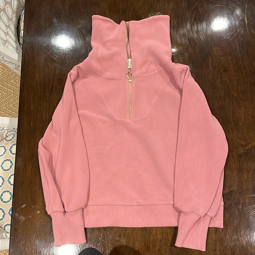 Varley Pink High-Neck Jacket